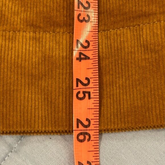 Maeve Anthropologie The Colette Corduroy Crop Wide Leg pants Size 32 Caramel - Picture 9 of 16